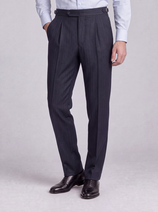 Oxford Blue Wool Trouser