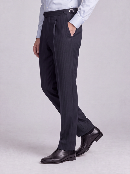 Oxford Blue Wool Trouser