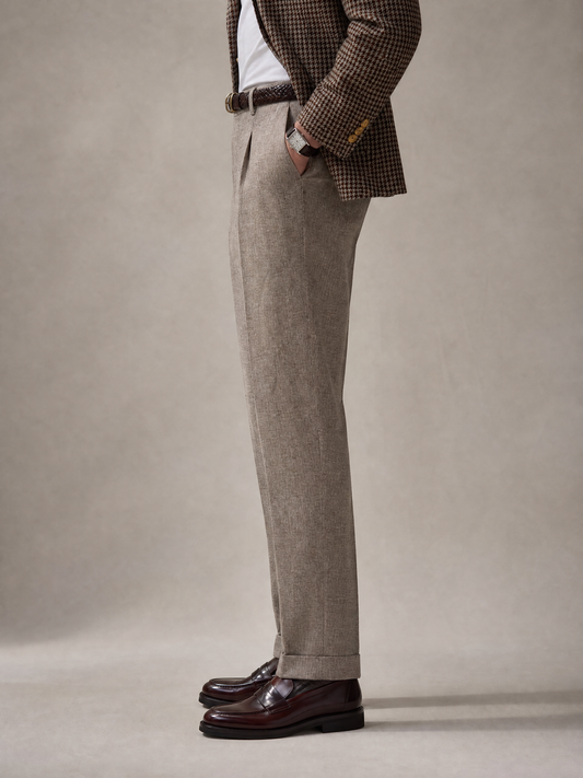 YAEYAH light brown linen trouser, cut to your own measurements