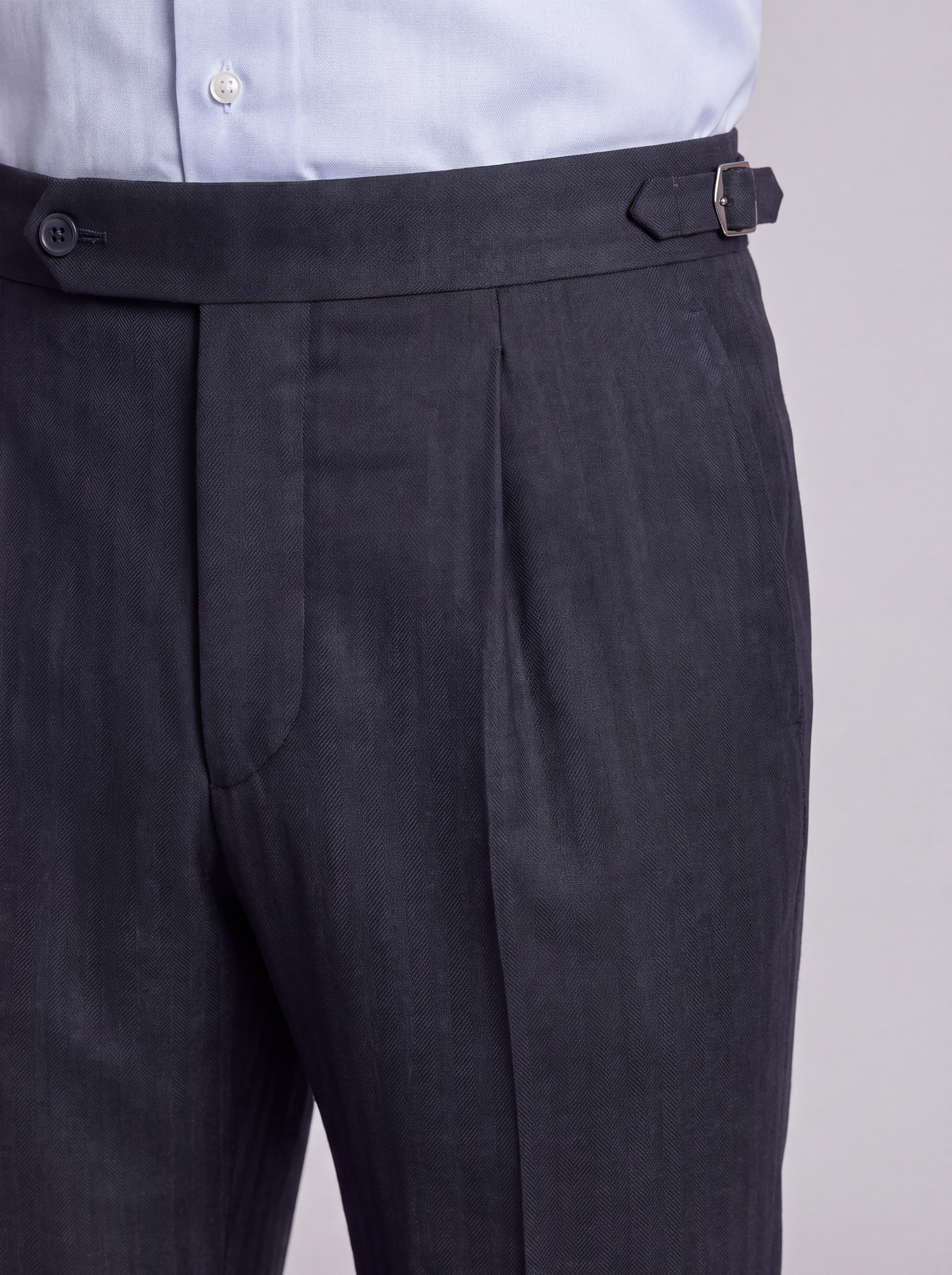 Oxford Blue Wool Trouser