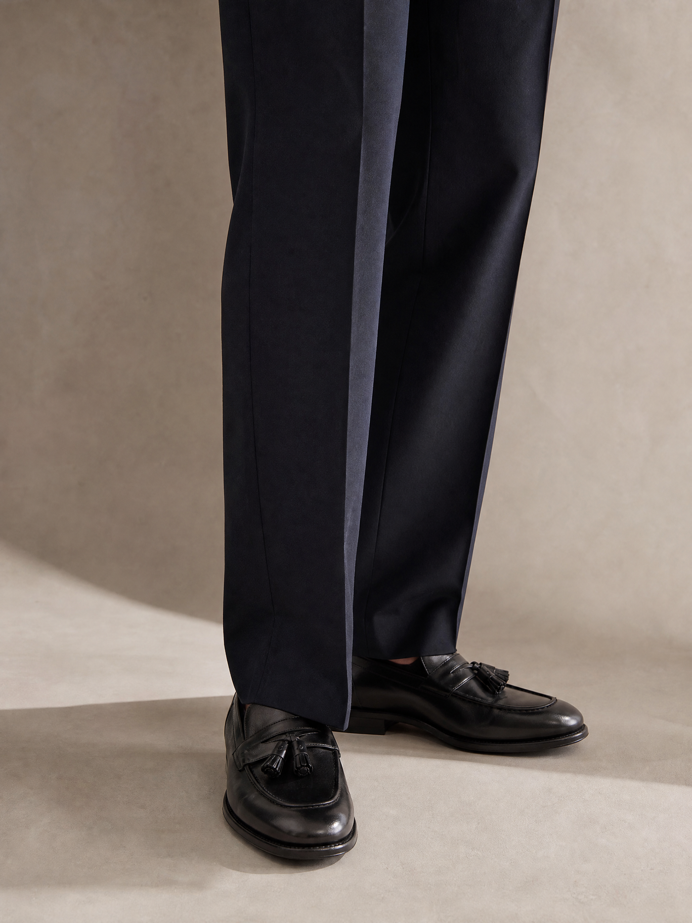Men's blue cotton twill trouser by YAEYAH